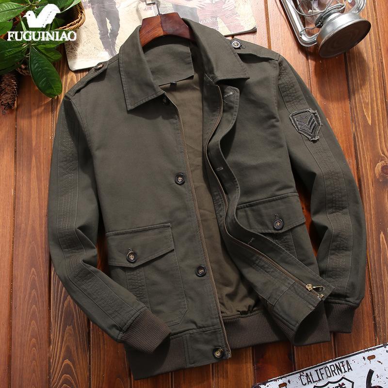 Cotton Military Jacket Men 2022 Autumn Soldier Style Army Jackets Male