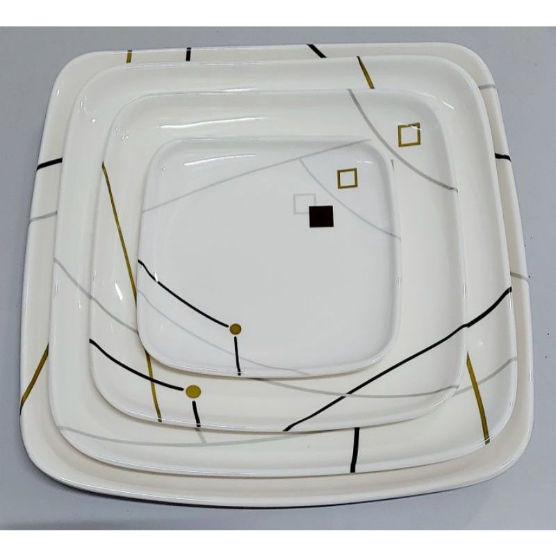 Melawares Square Plate (Made of 100 Melamine) Shopee Philippines
