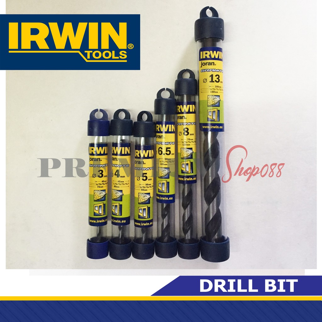 Irwin ORIGINAL Granite Drill Bit Drillbit Masonry 3mm 4mm 5mm 6mm 8mm 9