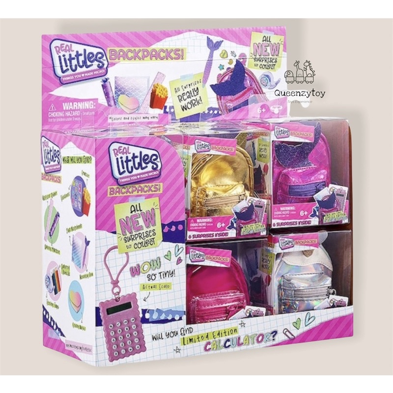 Real Littles Backpack with 6 Surprise / Random Surprise Toy original