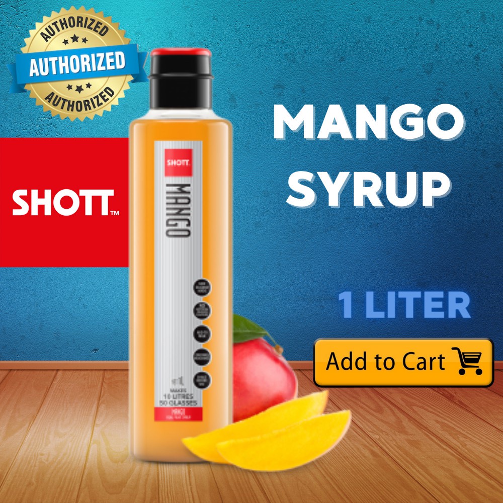 Shott Mango Flavoured Syrup 1 Liter Shopee Philippines