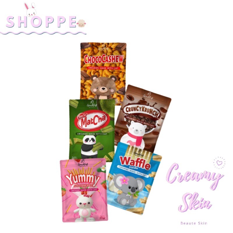 Organic Mask By Sparkling/ Viral Mask/Kitkat Mask, Silverqueen Shopee