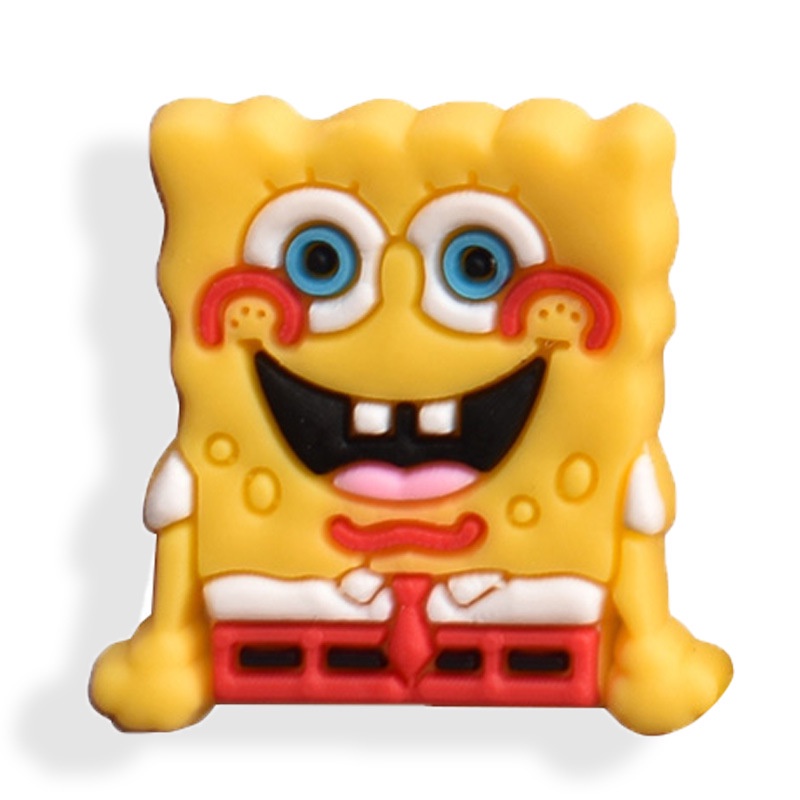 Cartoon SpongeBob Jibbitz Charm Crab Anime Jibits Crocs Snail Shoe