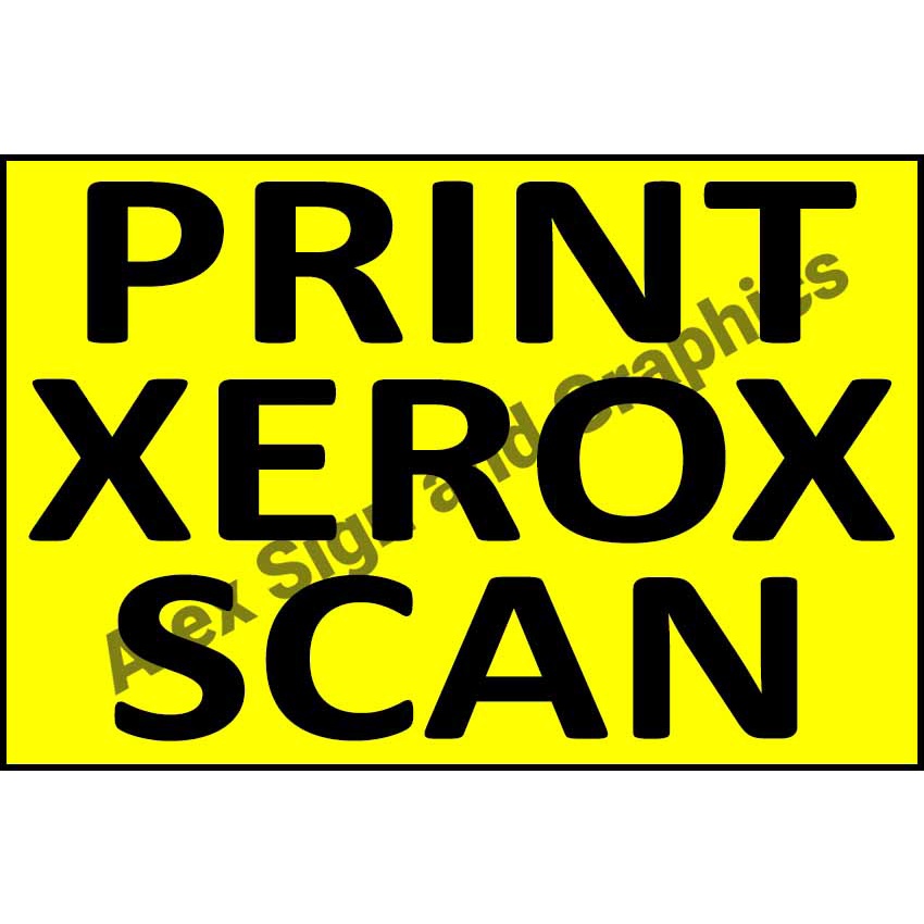 Print Xerox Scan PVC Signage A4 Size (7.5 x 11.25 inches) Shopee
