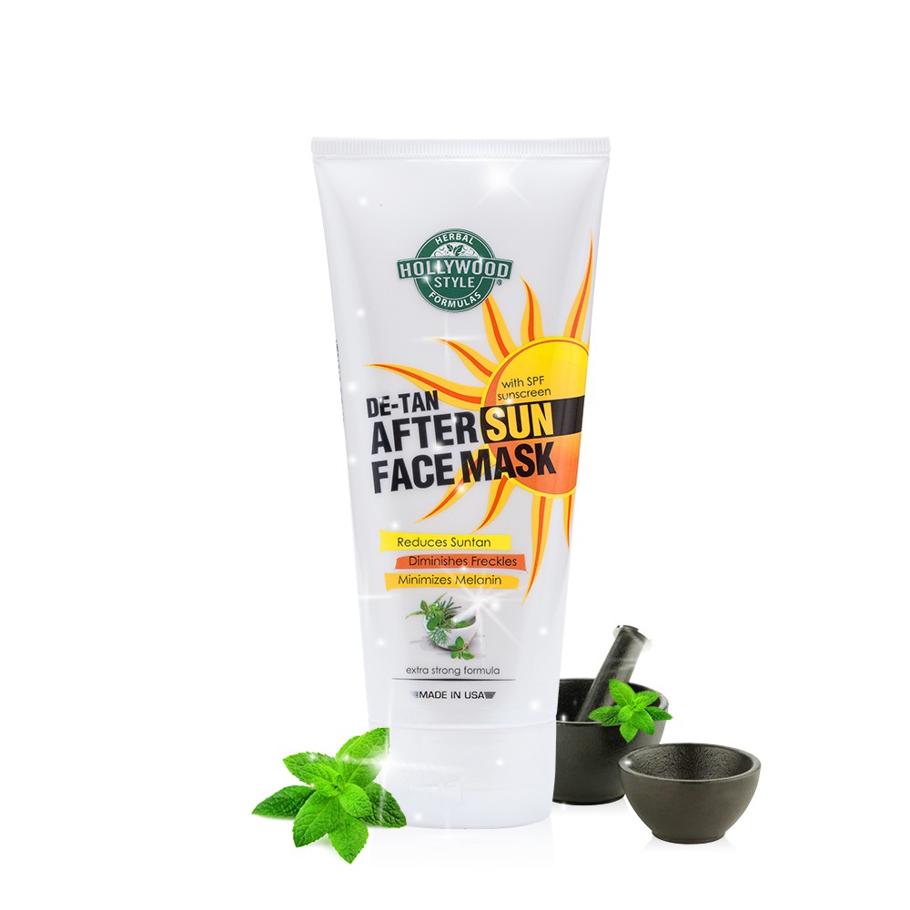 Hollywood Style Herbal DeTan After Sun Face Mask 150ml Shopee