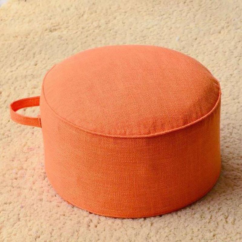 40cm Tatami Round Floor Pillow Seat Cotton Linen Cushion Meditation Stool Chair Ottoman Home