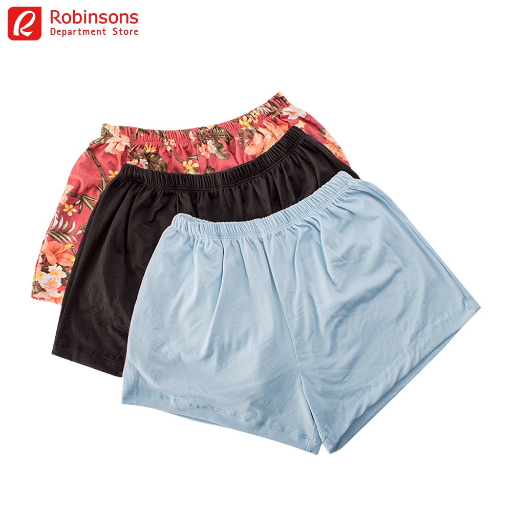 Simply Me Ladies 3in1 Cotton Knit Shorts (Assorted) Shopee Philippines