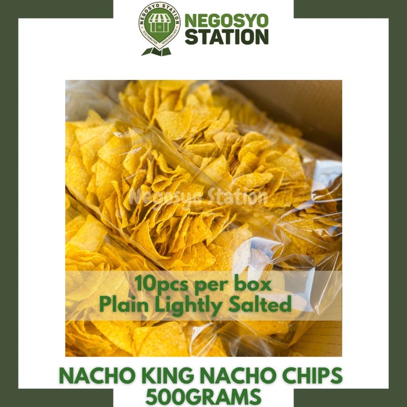 10pcs NACHO KING NACHO CHIPS PLAIN 1BOX (10pcs) 500grams per pack Shopee Philippines