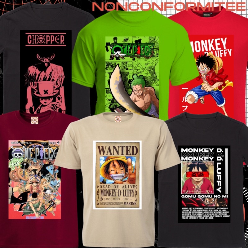 One Piece anime merch Unisex Oversized Tshirt (color can be costumized