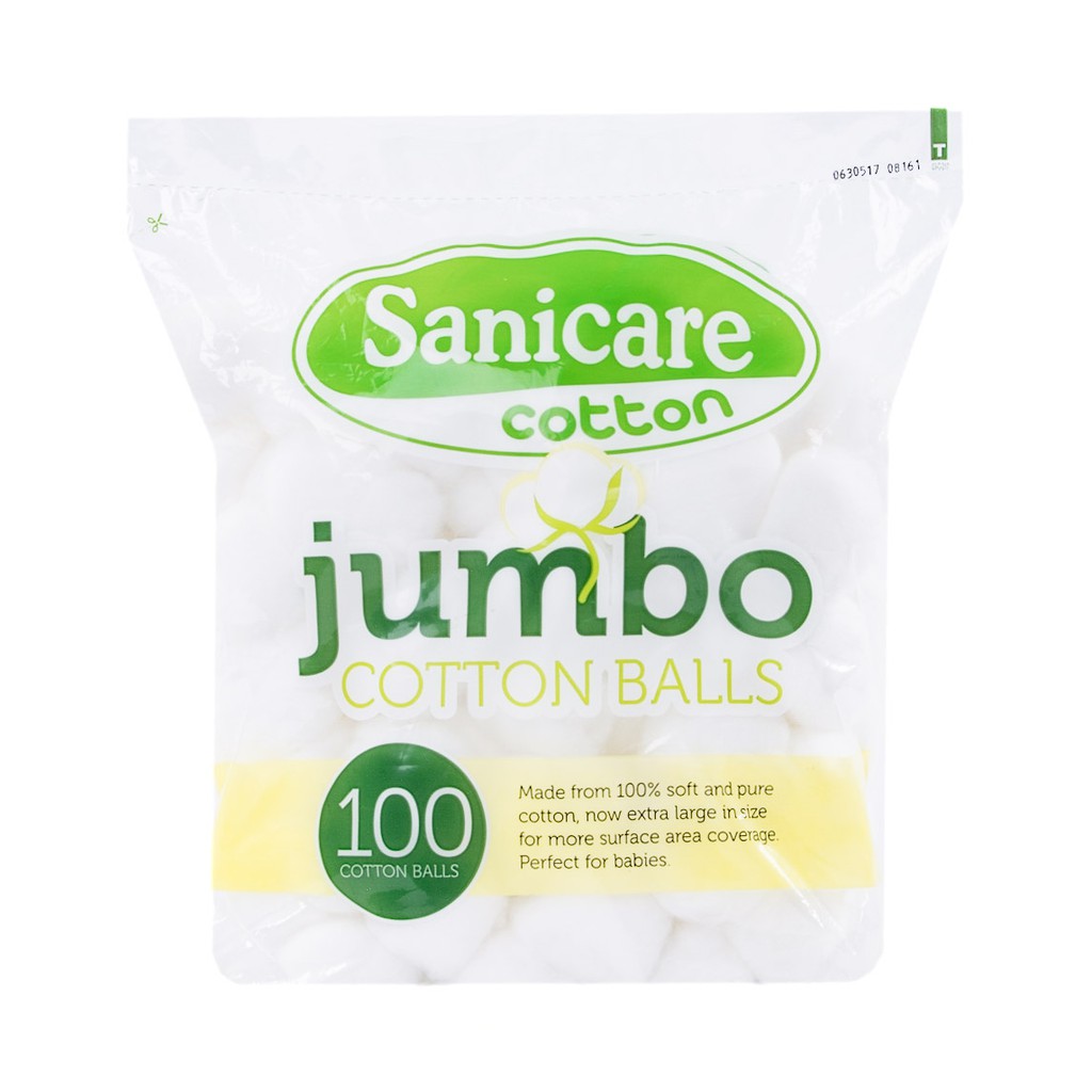 Sanicare Jumbo Cotton Balls 100 Balls Shopee Philippines