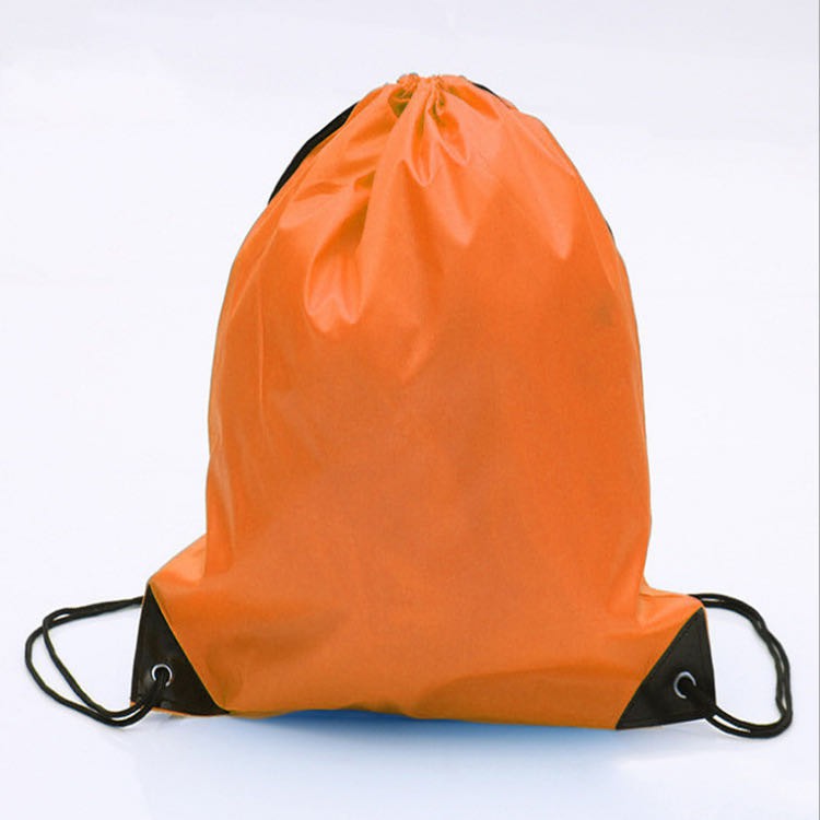 220D Nylon String bag Plain Back pack design Polyester Drawstring bag
