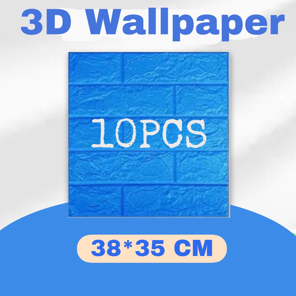 10pcs 3D Brick Wallpaper Ceiling Wallpaper Design Wall Tiles Sticker 3d