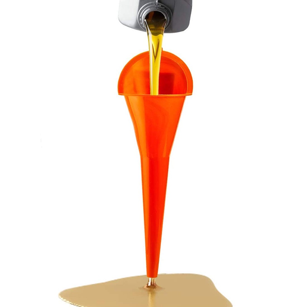 Multipurpose Long Stem Plastic Funnel For Cars, Gas Tanks, Engine Oil