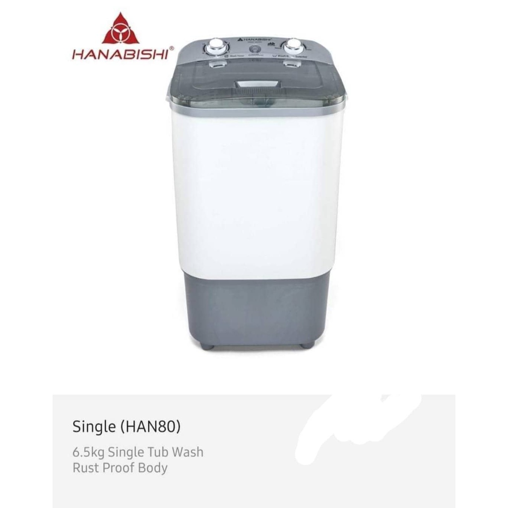 Hanabishi single tub washing machine 6.5kg Shopee Philippines