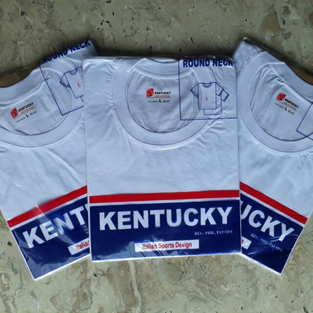 Kentucky Tshirt Rneck adult white (1pc) Shopee Philippines