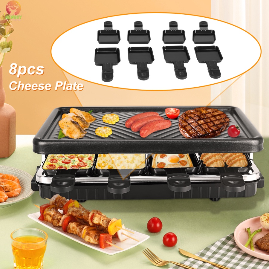Raclette Table Grill Electric Korean Bbq Indoor Cheese For 8 Person