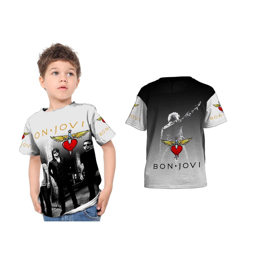 Bon Jovi Printing Children's Jersey TShirt Shopee Philippines