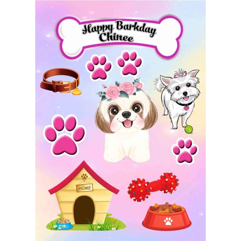 Dog theme cake and cupcake topper Shopee Philippines