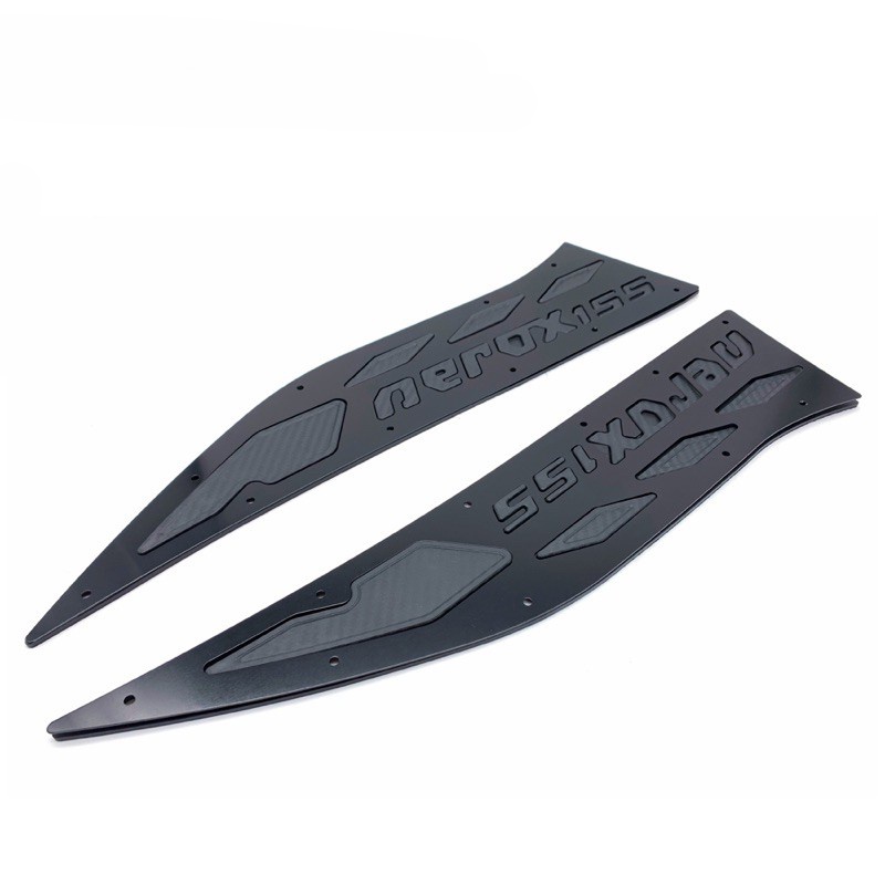 Motorcycle Pedals Aerox V1 155 Matt Rubber Alloy With Complete Bolts