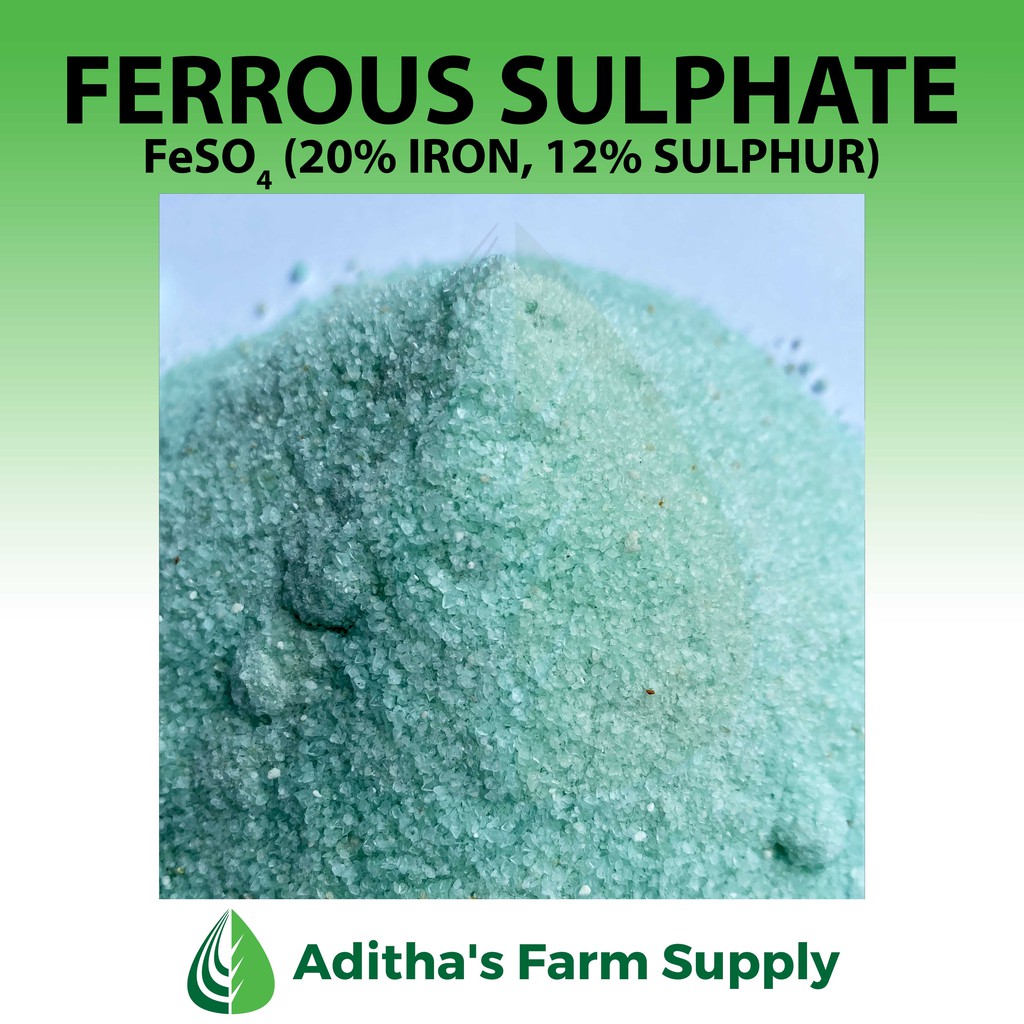 Ferrous Sulfate Fertilizer (FeSO4) Agricultural Grade 200 grams / 1