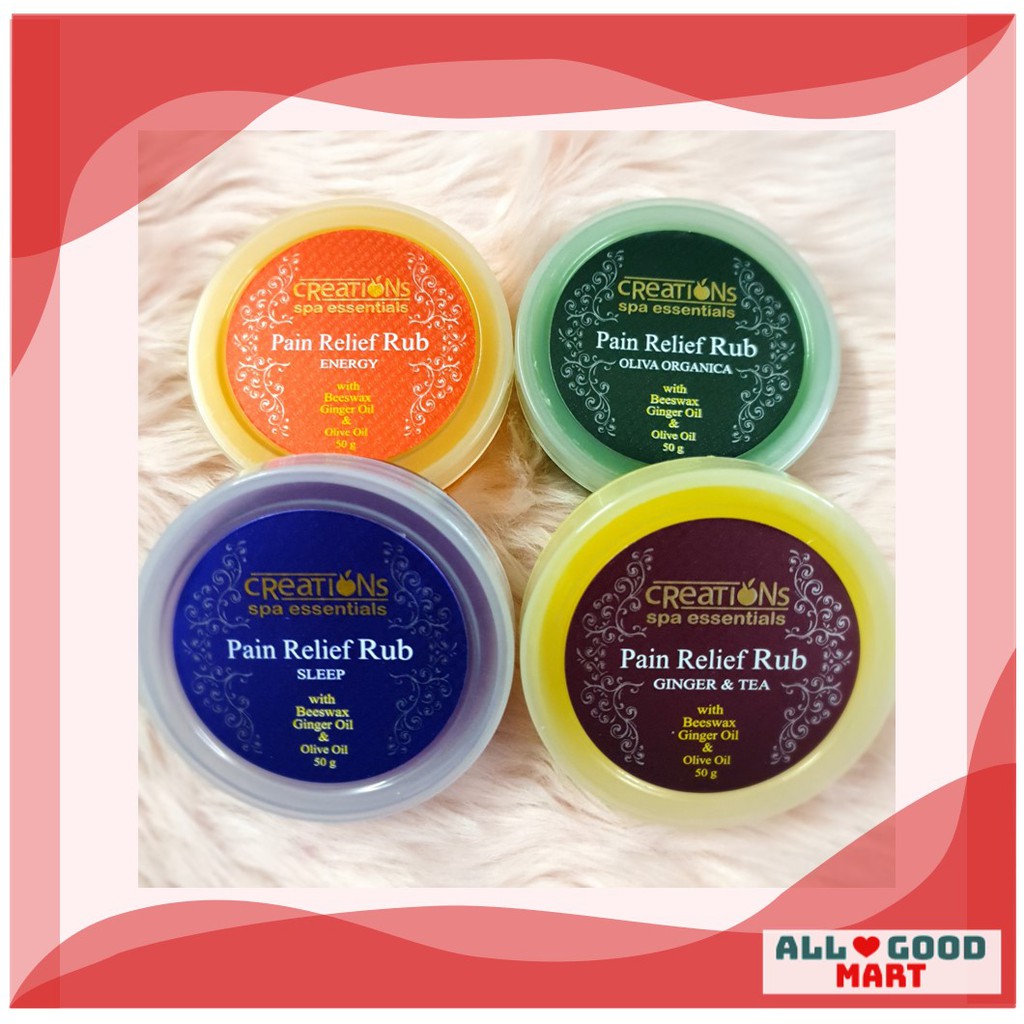 Creations Spa Essentials Pain Relief Rub 50g Shopee Philippines