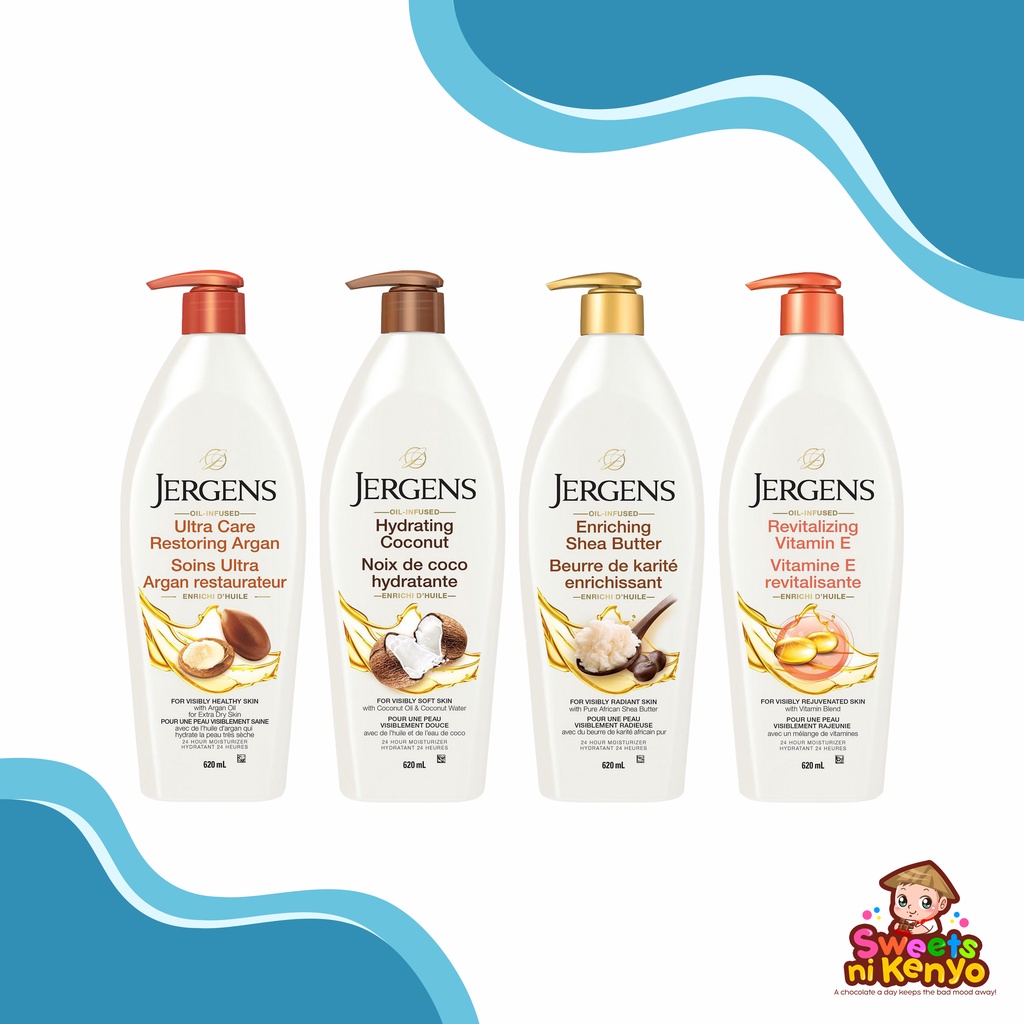 [CANADA] Jergens Body Lotion 620ml Shea Butter Hydrating Coconut Ultra Care Shopee
