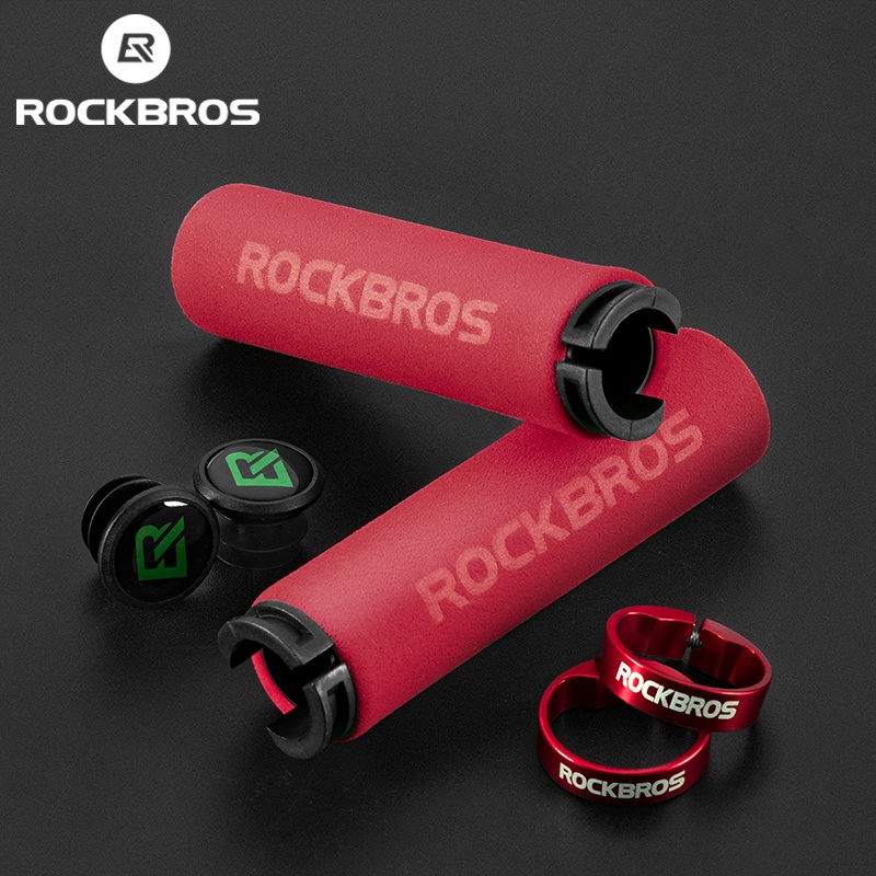 ROCKBROS Bicycle Grips MTB Sponge Handlebar Grips Antiskid Shock