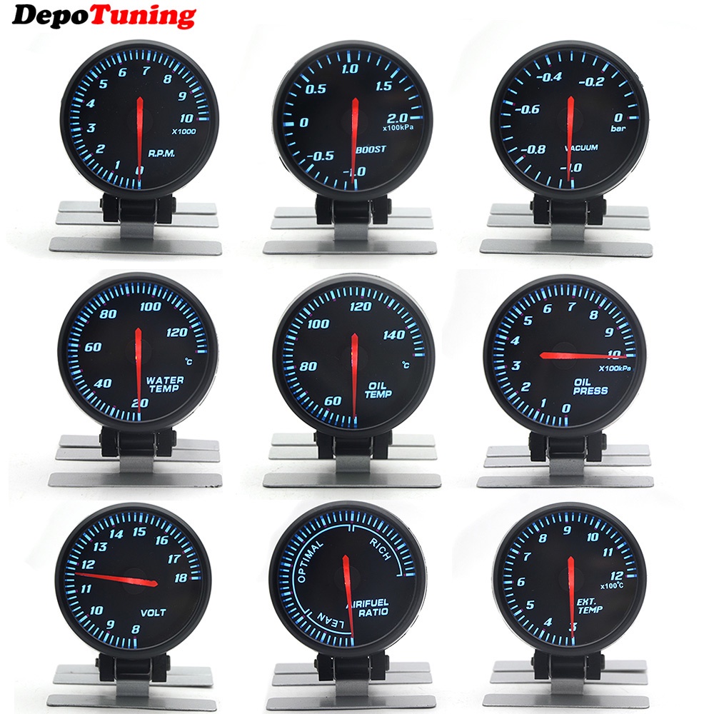 DepoTuning 2.5” 60mm Boost Vacuum Water Temp Oil Temp Oil Press Voltage