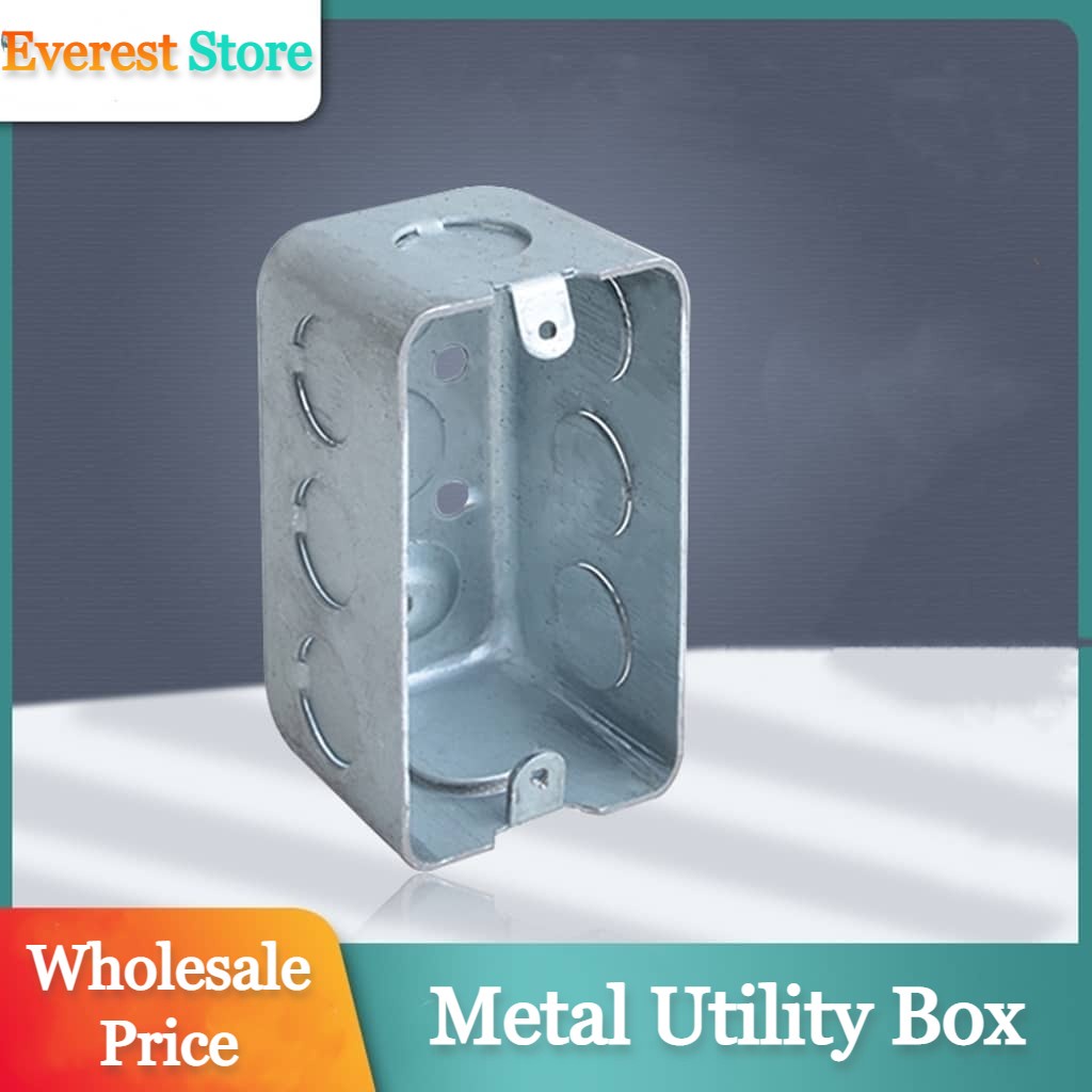 Metal Junction Box 4X4 / Metal Utility Box 4X2 Shopee Philippines