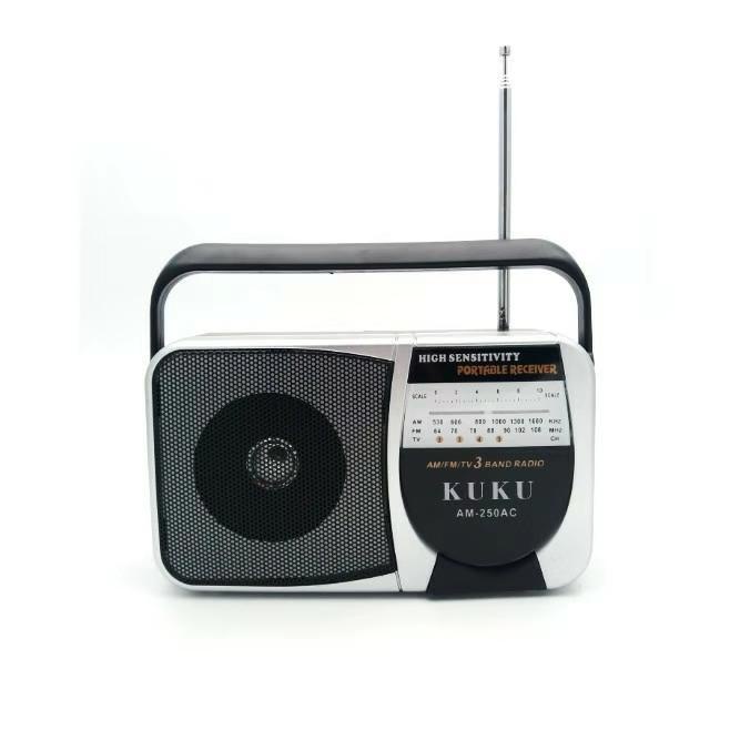 AM250 High Quality Portable Mini Radio Speaker AM FM SW 3 Band World