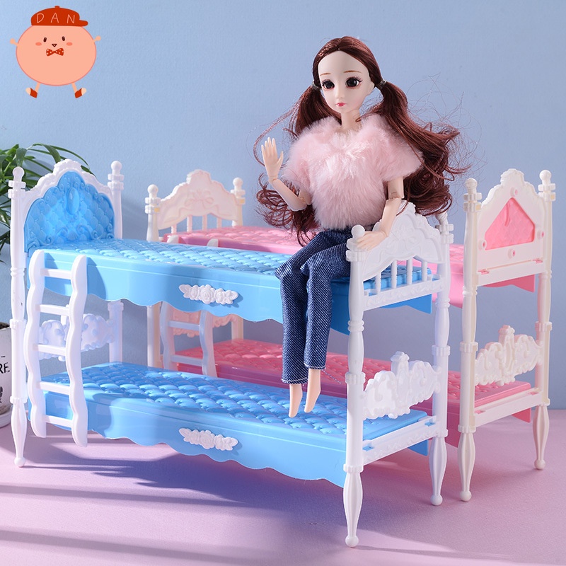 BJD Accessories 30cm BJD Doll Bunk Bed Model Accessories Building