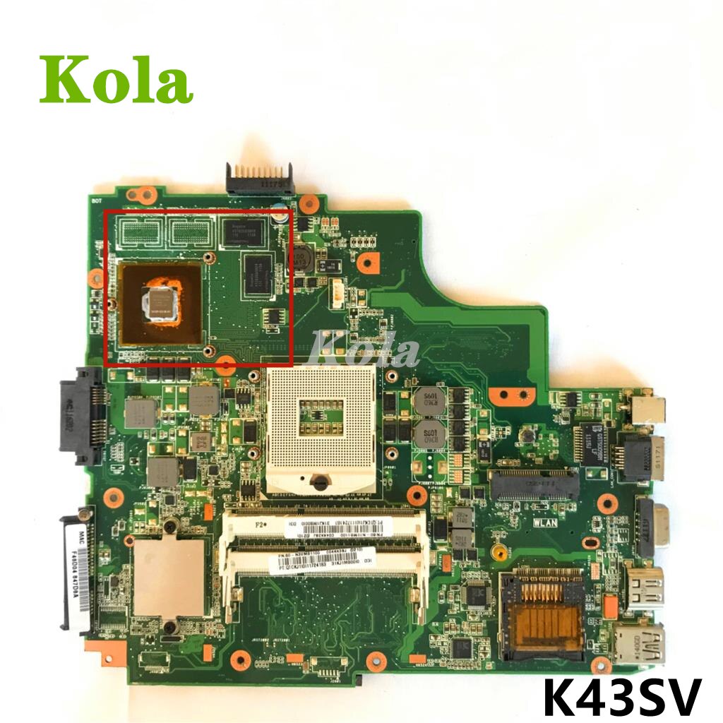 K43SJ laptop Motherboard For ASUS X43S A43S K43S A83S A84S K43SV