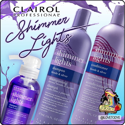 Clairol Shimmer Lights Purple Shampoo and Conditioner 250mL and 473 mL