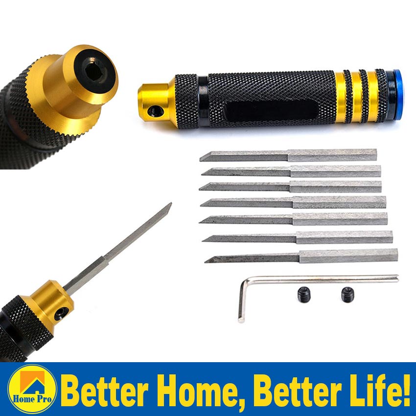 7 in 1 Prime Model Scriber with Blade Gundam Resin Carved Scribe Line Hobby Cutting Tool