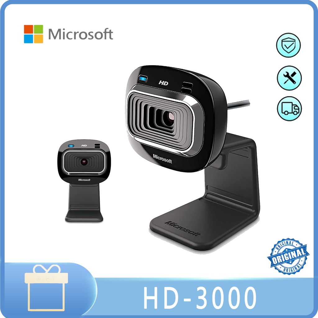 Microsoft LifeCam HD-3000 USB Network Camera Built-In Microphone