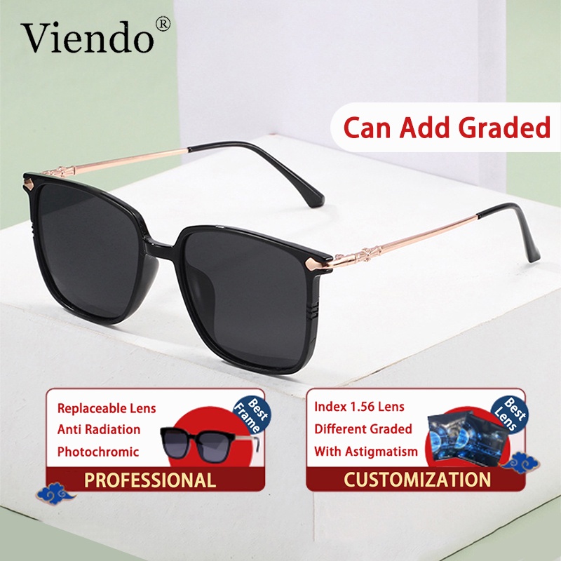 Fashion Polarized Sunglasses For Women Men With Graded Glasses 50/100