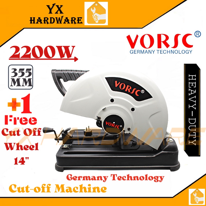 Vorsc Cut Off Machine 14" 355MM Heavy Duty Metal Cutting Saw Machine