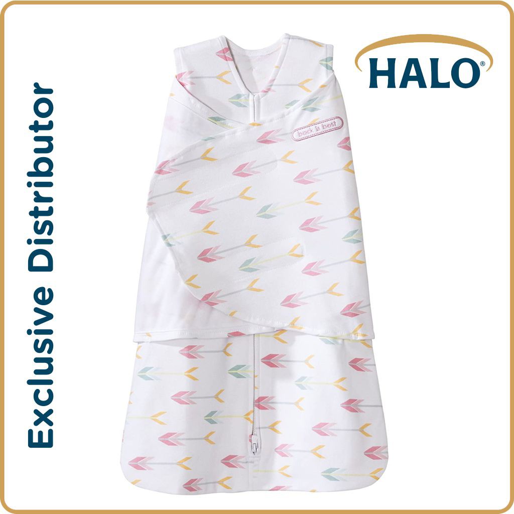 HALO Multiway Sleepsack Swaddle Pink Arrow (sleep sack wear baby