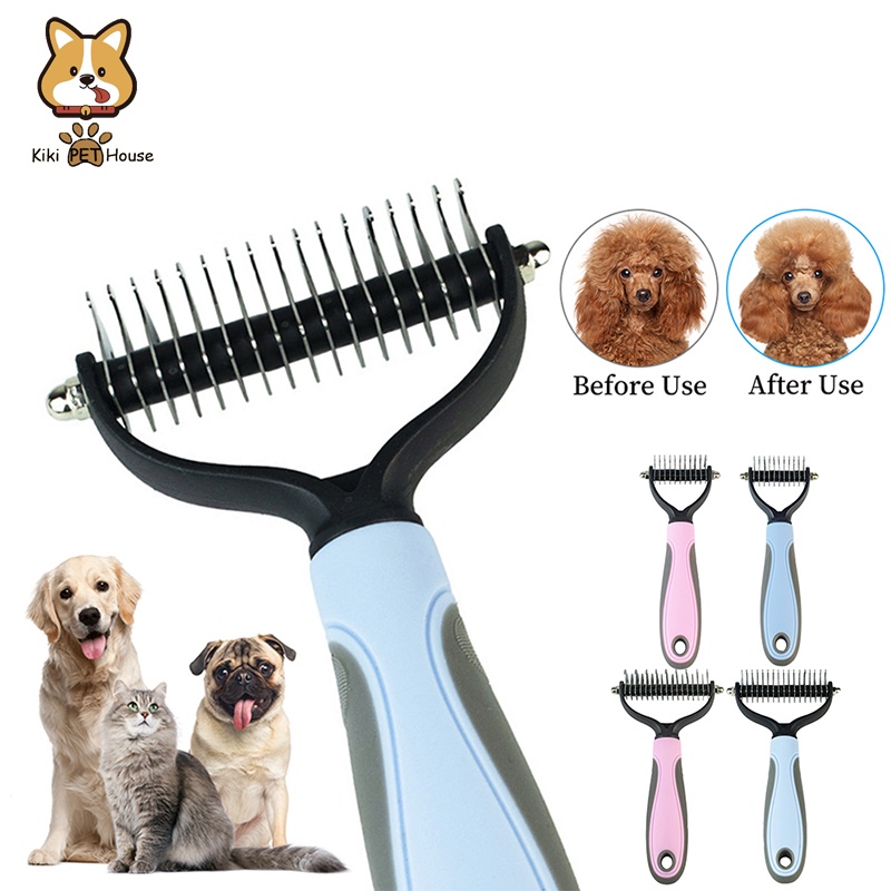 Pet Dog Comb Hair Remover Cat Comb For Long Hair Curly Dogs Cats