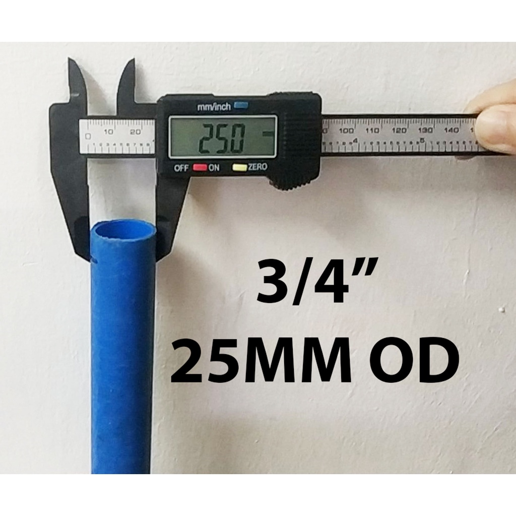 PVC PIPE 25MM X 1/2 METER BLUE FOR CLEAN WATER ======================================= PVC PIPE