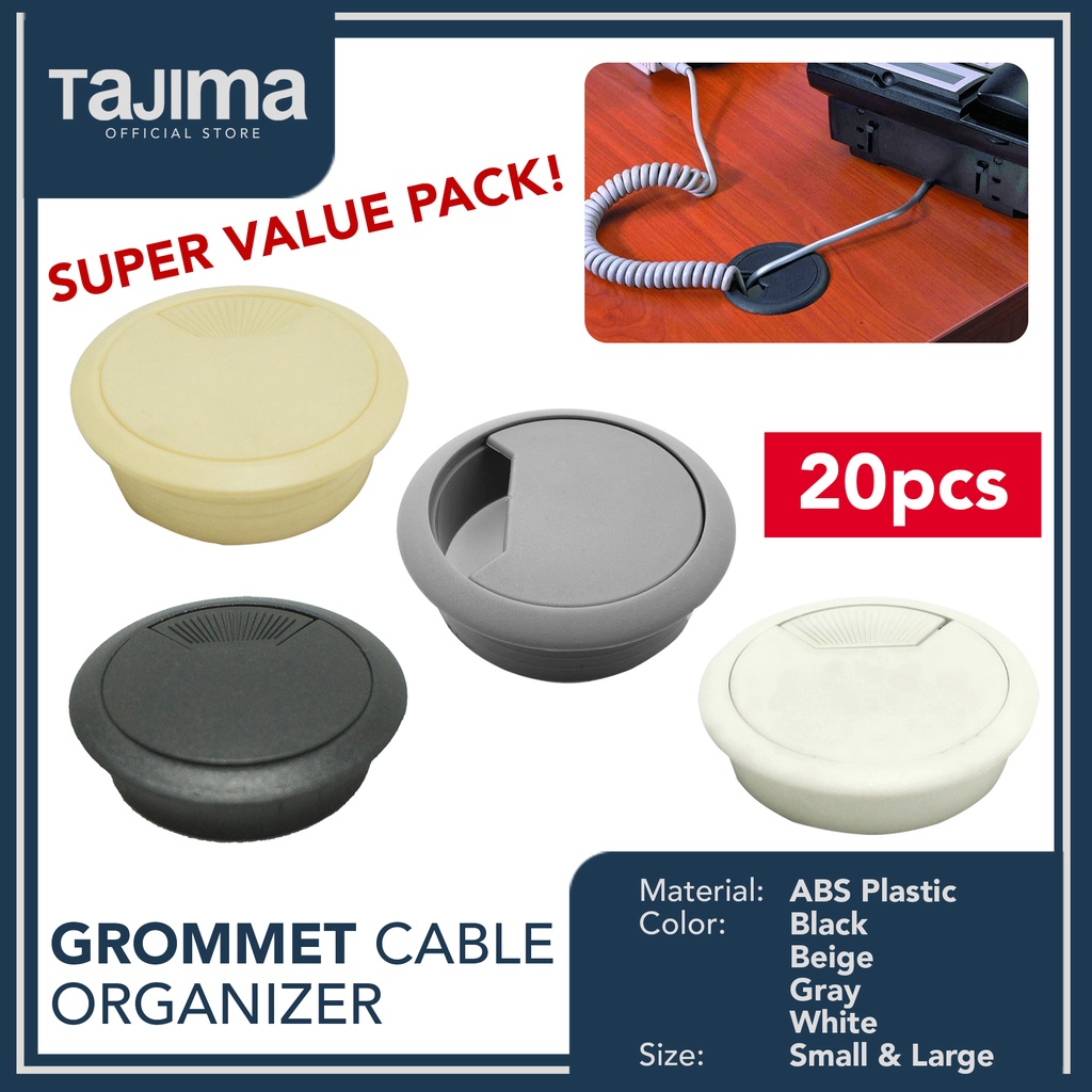 Plastic Cable Grommet for Desk Office Cable Organizer for Computer