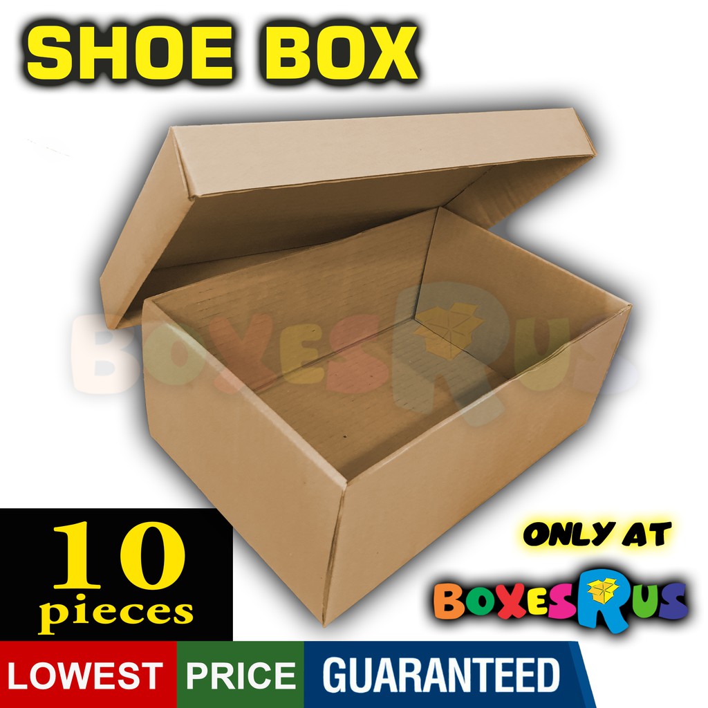 Shoe Box Corrugated 10 PIECES Kraft Carton shoebox 12 x 8 x 5 inches