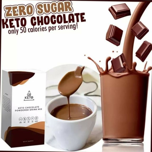 Lowcarb/Keto Chocolate Drink Mix with MCT (10 SACHET/BOX) no Shopee