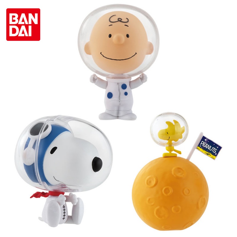Bandai Genuine Capchara Premium Peanuts 4 Astronaut Snoopys Charlie Brown Woodstock Anime Action
