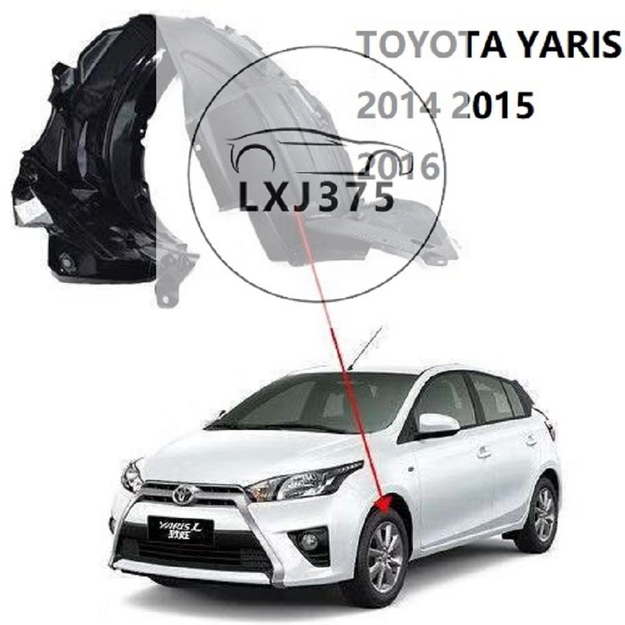 FRONT fender liner for Toyota YARIS 2014 2015 2016 Front Driver Fender