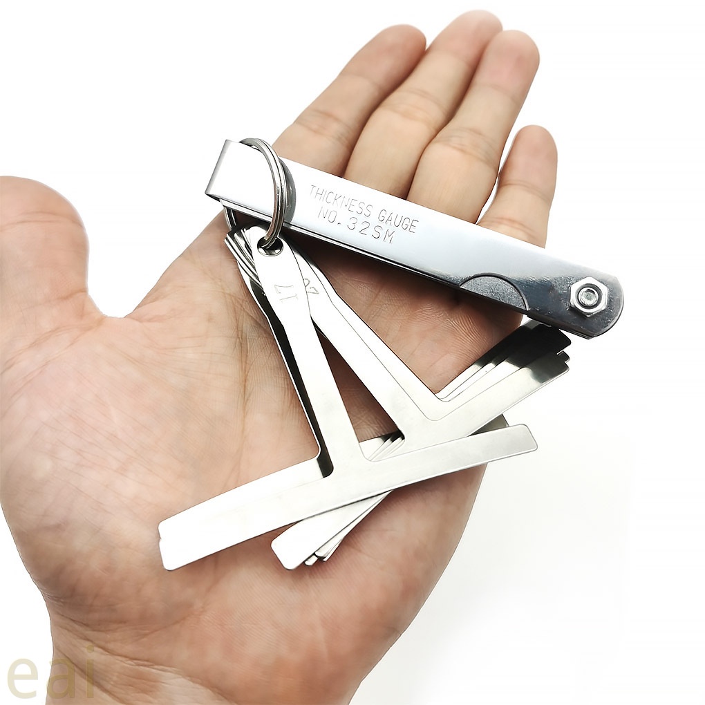 9Pcs Understring Radius Gauge 32 Sheets Feeler Gauge Dual Marked