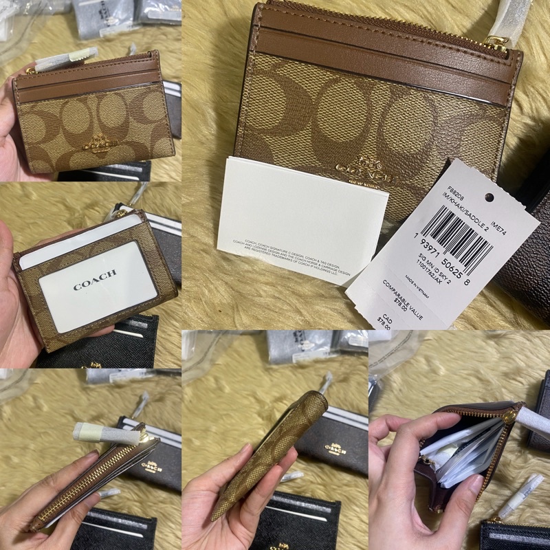 AUTHENTIC/ORIGINAL COACH MINI SKINNY ID CASE CARD HOLDER WALLET
