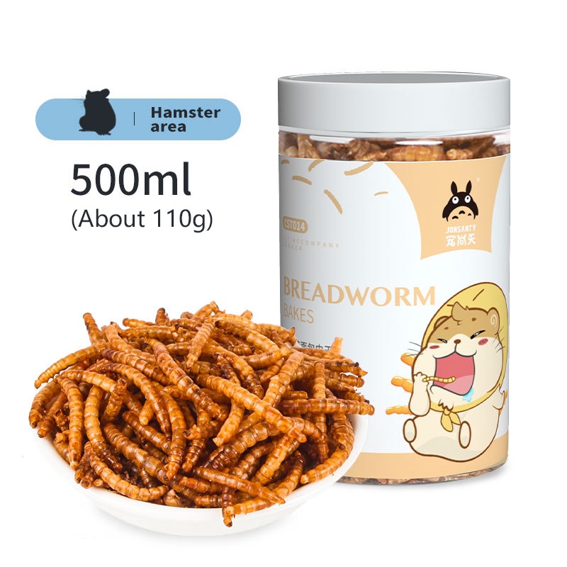500ML Hamster Treats Small Pet Hamster Food Dried Mealworm Fruit
