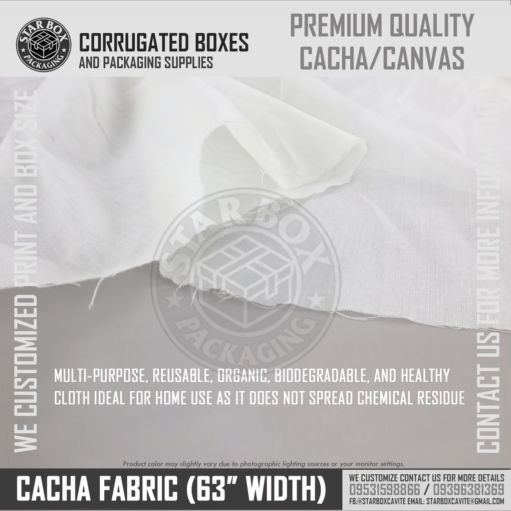 Starbox Cacha Fabric Katsa Fabric Cheese Cloth Muslin Fabric 63" Width continues Length Per