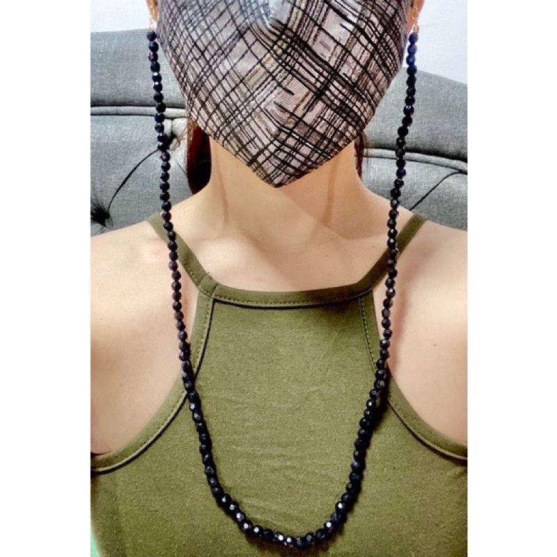 acrylic crystal beads mask holder necklace lanyard lace chain Shopee